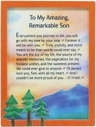 To My Amazing Remarkable Son Miniature Arts Magnet+