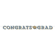 Glittering Grad Banner w/ Twine+(AMZ)