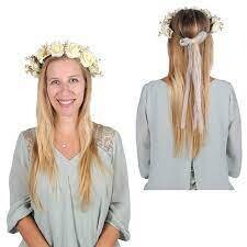 White Floral Crown+