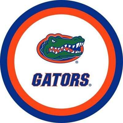 UF Gators 7&quot; Dessert Plates 12ct AMZ+