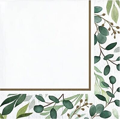 Eucalyptus Green Desert Napkins 16ct+
