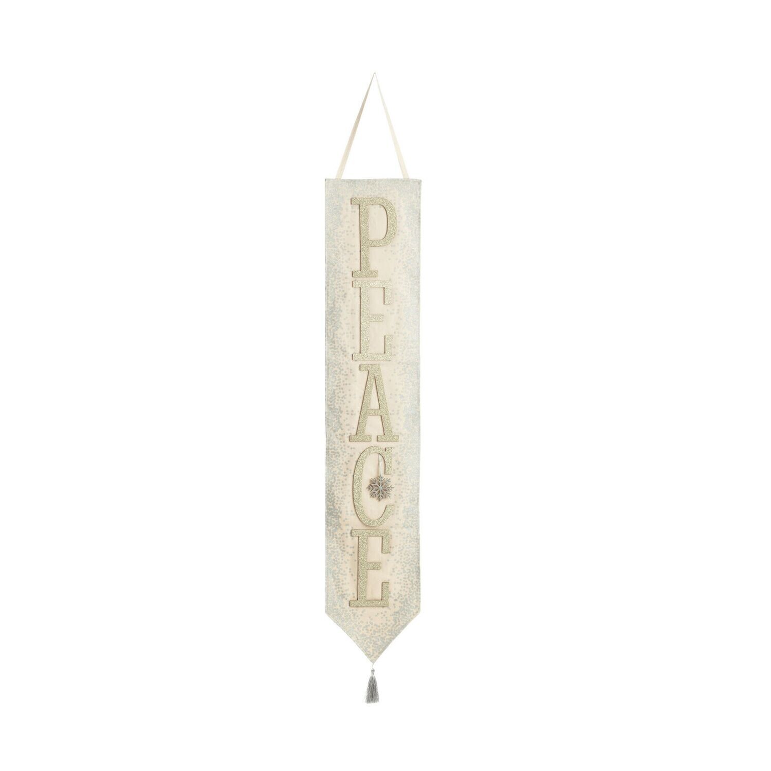 Peace Glittered Door Hanger+