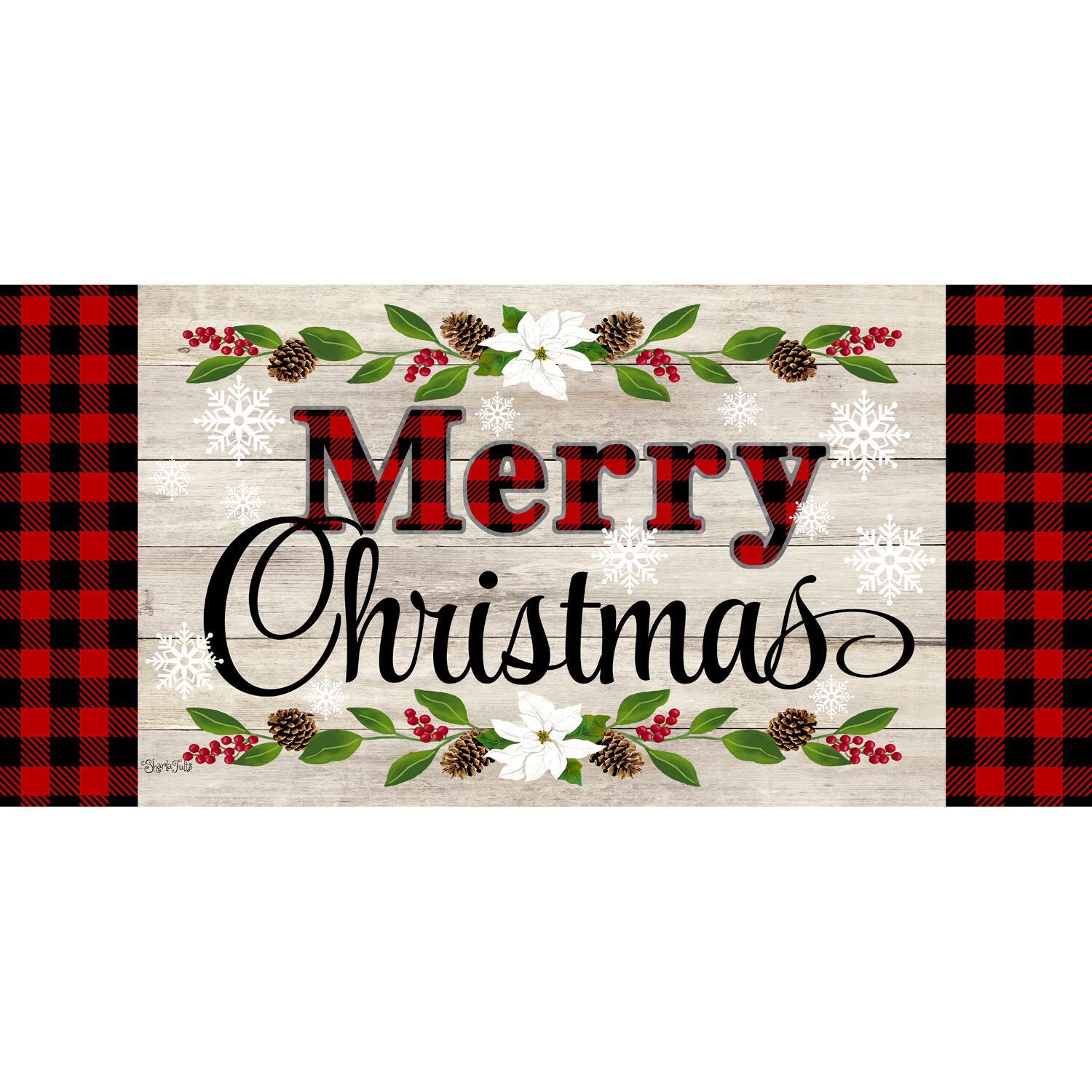 Christmas Sentiment Sassafras Switch Mat+