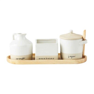 Mud Pie Cream and Sugar Set Stoneware+