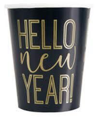 “Hello New Year” 8ct Cups+
