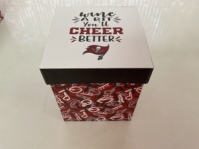 Tampa Bay Buccaneers Boxed Stemless Wine Glass+
