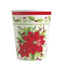 Festive Christmas 8ct Cups+