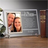 To my father glass frame- from son+