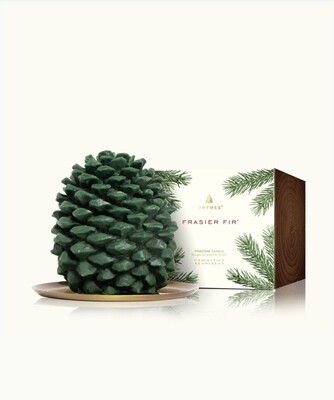 Frasier fir pine cone shape candle AMZ+