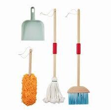 Children’s Wood Toy Cleaning Set AMZ+