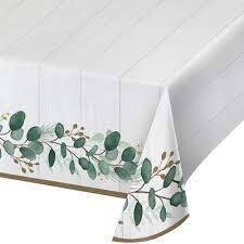 Eucalyptus Green Paper Table Cover+
