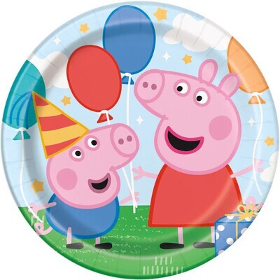 Peppa Pig 9” Lunch Plates 8ct+