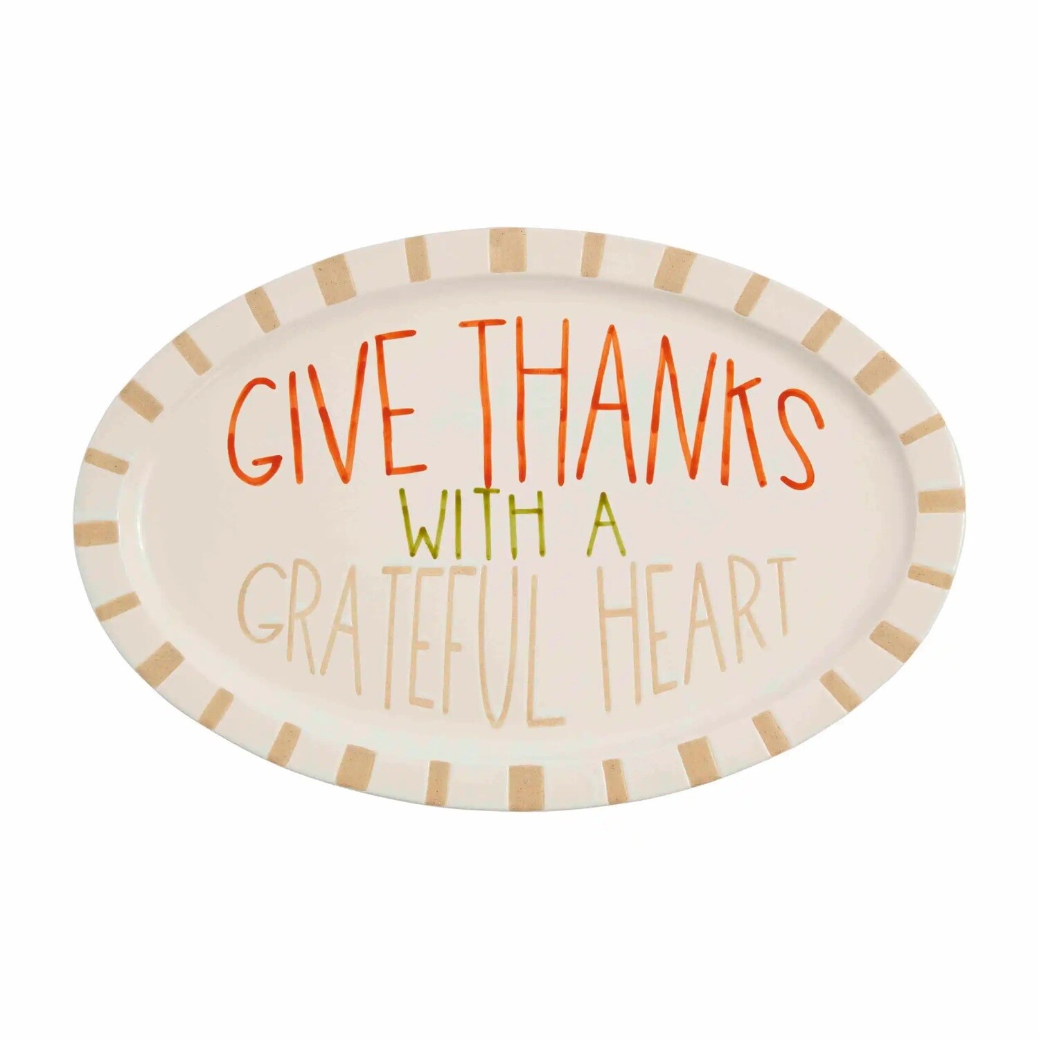 Give Thanks with a Grateful Heart Platter AMZ+