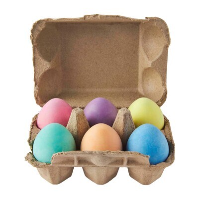 Egg Sidewalk Chalk Set 6pc+