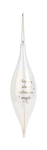 Feather Angel Ornament-Believe+