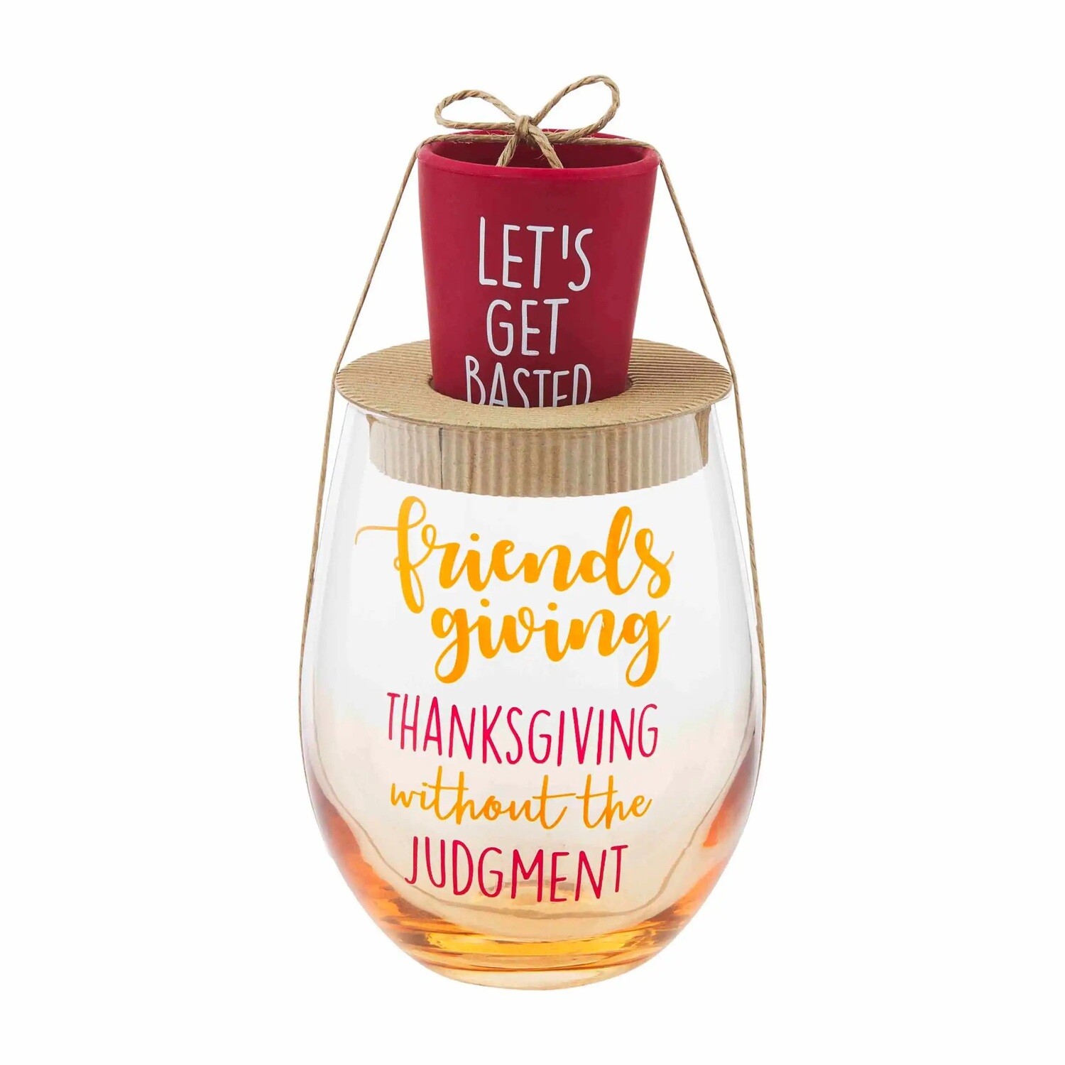 Let’s Get Basted Wine &amp; Shot Glass Set AMZ+