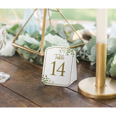 Botanical Table Numbers- Set of 30+