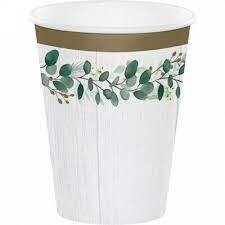 Eucalyptus Green Dinner Cup 8ct+