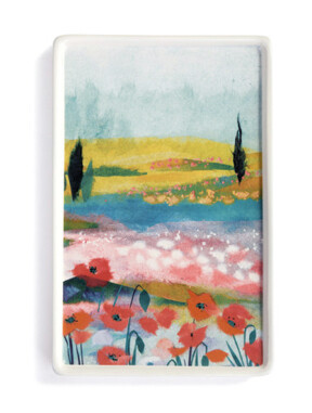 Airlifting Small Tray-Poppy Keshi+ 7.5&quot;x 5&quot;