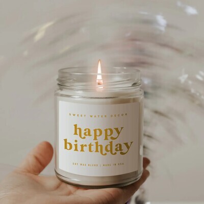 Happy Birthday 9oz Soy Candle+