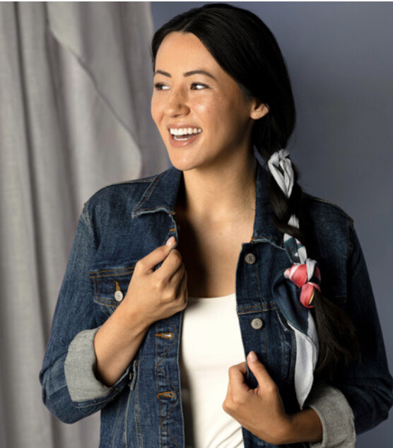 Air lifting Neckerchief- Camellia+