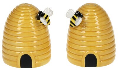 Beehive Salt and Pepper Shaker Set+