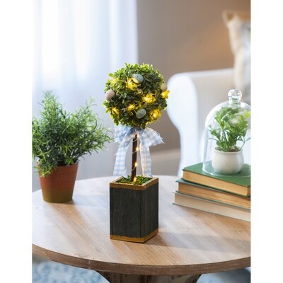 LED Easter 14” Topiary Tree with Eggs AMZ+