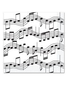 Musical Notes Beverage Napkins 16ct AMZ+