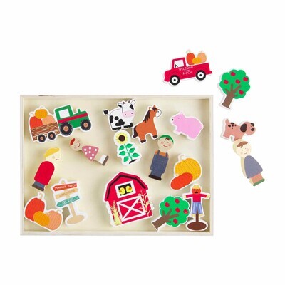 Wood Pumpkin Patch Toy Set AMZ+