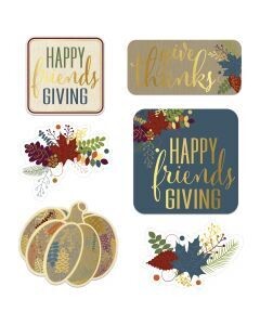 Friendsgiving Foil Cutouts 6ct AMZ+