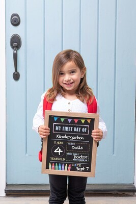 My First/Last Day of Chalkboard Sign+