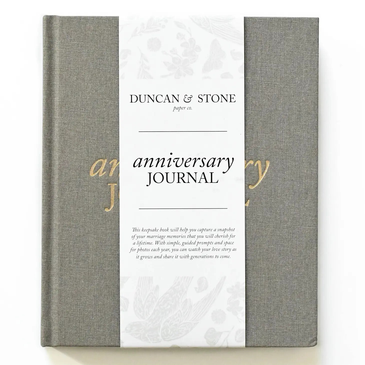Anniversary Journal- Taupe+