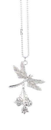 Silver Dragonfly Car Charm AMZ+