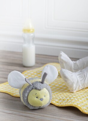 Sweet as can Bee Crinkle and Rattle Bee Plush+