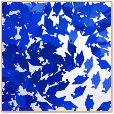 Blue Grad Cap Confetti .5oz Bag+