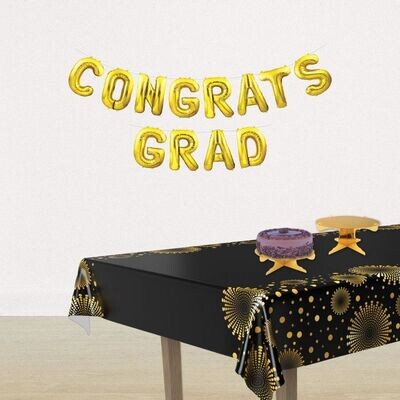 Congrats Grad Balloon Streamer+