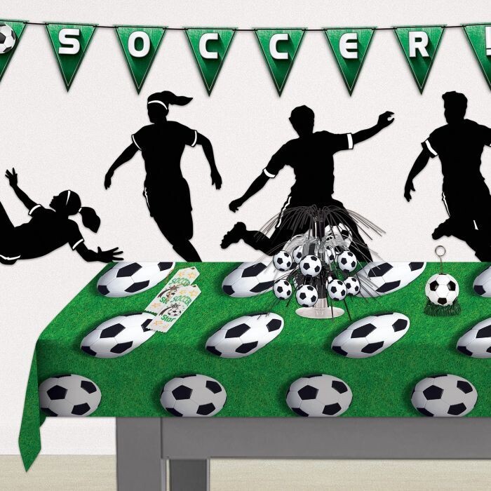 Soccer Ball Plastic Table Cover+
