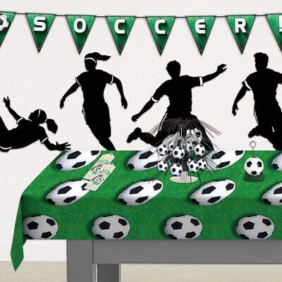 Soccer Ball Plastic Table Cover+
