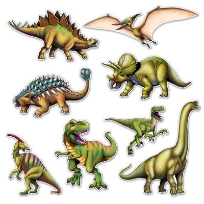 Dinosaur Cutouts 8pc+