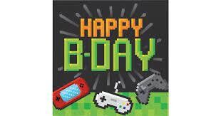 Happy Birthday Game On Napkins 16ct AMZ+