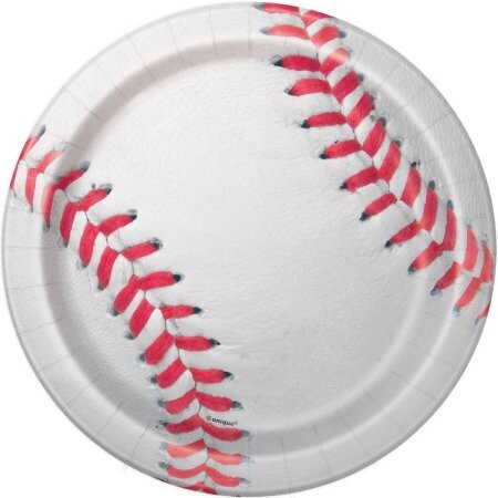 Sports Fantatic Baseball 7&quot; Dessert Plates 8ct+