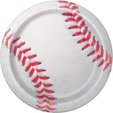 Sports Fantatic Baseball 7&quot; Dessert Plates 8ct AMZ+