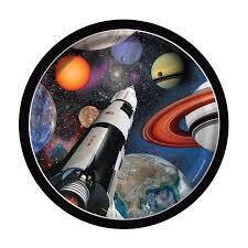 Outer Space Beverage Paper Plates 8ct+