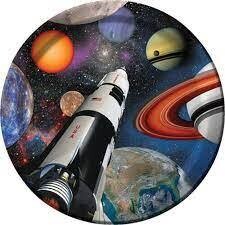 Outer Space Lunch Paper Plates 8ct+