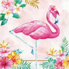 Flamingo Floral Lunch Napkins 16ct+
