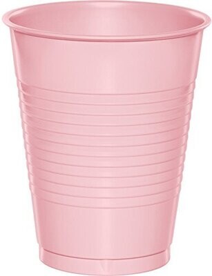 Classic Pink 16oz Plastic Cups 20ct AMZ+