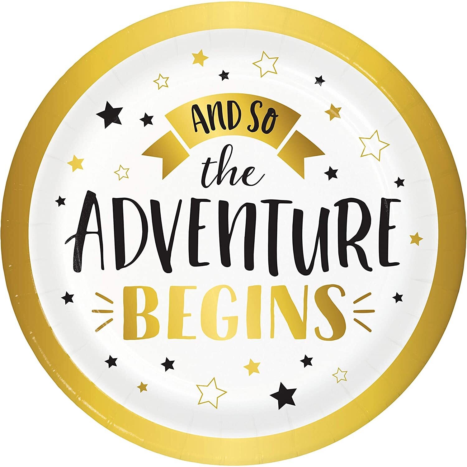 The Adventure Begins 7" Plates 8ct+