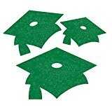 Green Grad Glitter Mini Cutouts 12ct+
