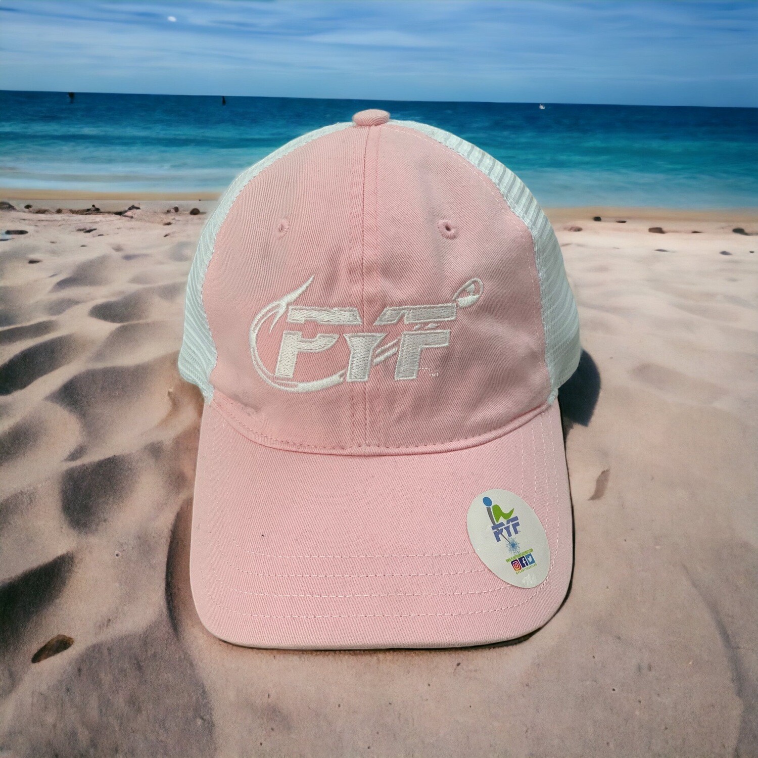 Pink Ladyfish PYF Fishing CXI Unstructured Meshback+
