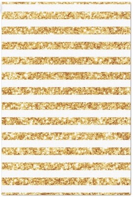 Gold Stripe Glittered Tissue +